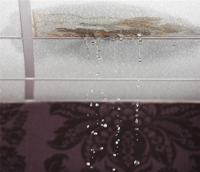water dripping from ceiling