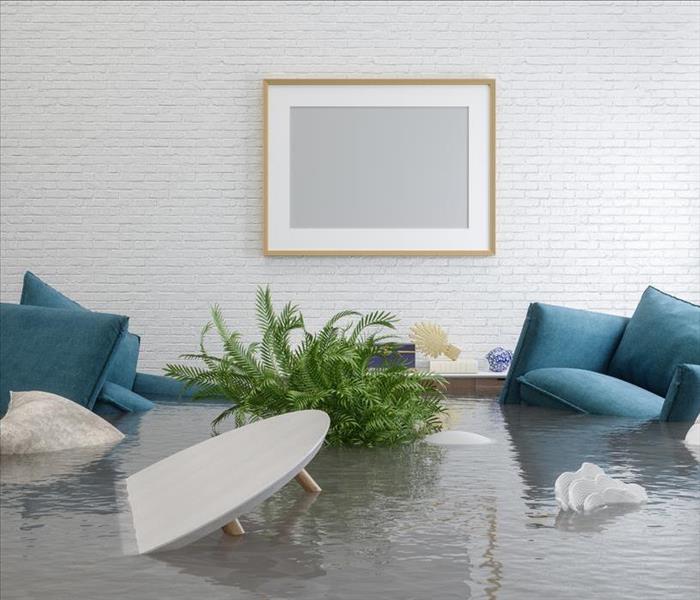 flood damaged home